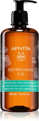 Apivita Refreshing Fig Shower Gel - Освежающий гель для душа с эфирными маслами, 500 мл