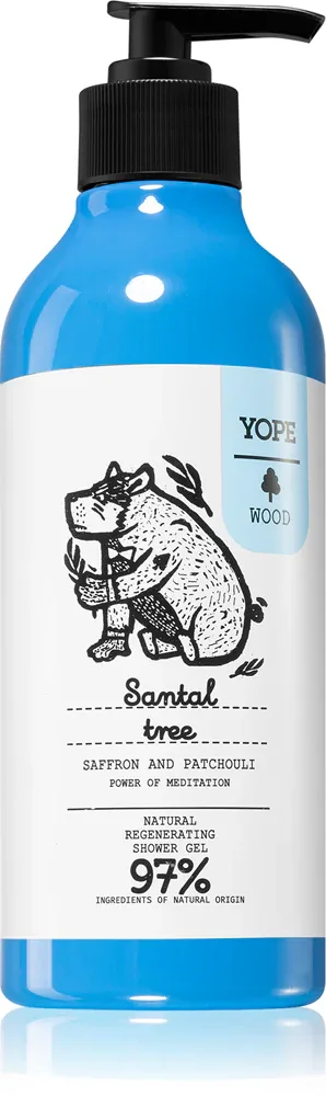 Yope Wood Sandal Tree - восстанавливающий гель для душа, 400 мл