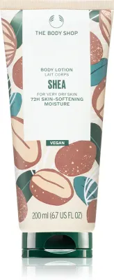 The Body Shop Shea Body Lotion - Питательный крем для тела для сухой кожи, 200 мл