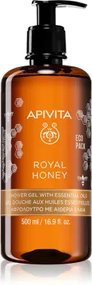 Apivita Royal Honey Creamy Shower Gel - Увлажняющий гель для душа с эфирными маслами, 500 мл