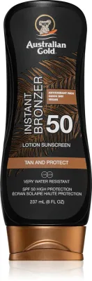 Australian Gold Lotion With Bronzer - Солнцезащитное средство с бронзатором SPF 50, 237 мл