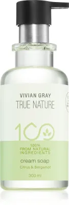Vivian Gray True Nature Citrus & Bergamot - Кремовое мыло с освежающим действием, 300 мл