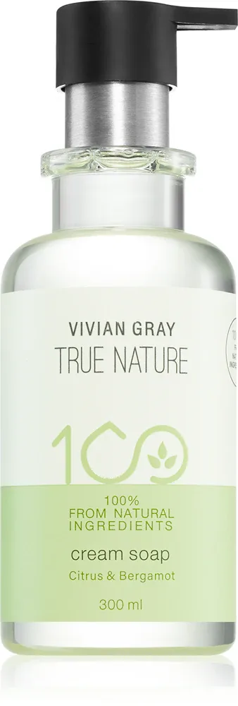 Vivian Gray True Nature Citrus & Bergamot - Кремовое мыло с освежающим действием, 300 мл