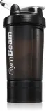 Шейкер спортивный GymBeam Blend Bottle с пружиной и контейнером для добавок, 450 мл цвет Black White — фото 1
