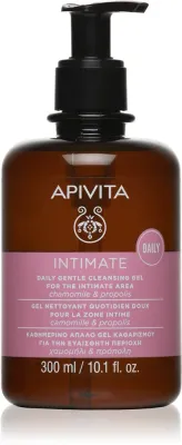 Apivita Intimate Daily Cleansing Gel - Свежий гель для интимной гигиены, 300 мл