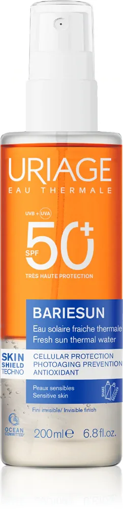 Uriage Bariesun Fresh Sun Water SPF50+ - Солнцезащитный спрей SPF 50+, 200 мл