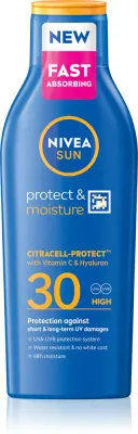 NIVEA SUN Moisturising - Увлажняющее молочко для загара SPF 30, 200 мл