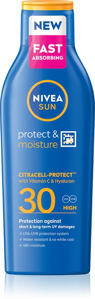 NIVEA SUN Moisturising - Увлажняющее молочко для загара SPF 30, 200 мл