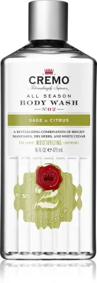 Cremo Sage and Citrus Body Wash - Очищающий гель для душа, 475 мл