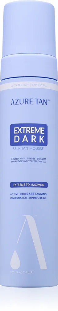 Azure Tan Violet Base - Автозагар: самозагар для тела, 200 мл, оттенок Extreme Dark