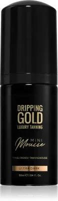 Dripping Gold Luxury Tanning Mini Mousse - Автозагар для лица и тела, 90 мл, оттенок Ultra Dark