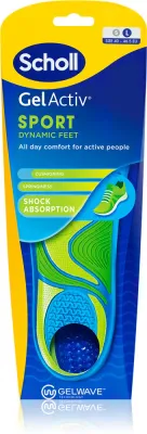 Стельки для обуви Scholl GelActiv Sport спортивные, 1 пара тип Large EU 40 - 46.5