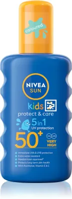 NIVEA SUN Kids - Цветной детский солнцезащитный спрей SPF 50+, 200 мл