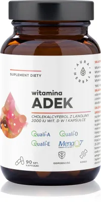 Aura Herbals Witamina ADEK - Капсулы для правильной работы иммунной системы, состояния костей и работы мышц