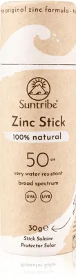 Suntribe Sports Zinc Stick - Минеральный защитный стик SPF 50 для чувствительных участков, 30 г