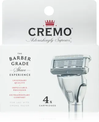 Сменные кассеты для бритвы Cremo Accessories Cartridges для гладкого бритья, 4 шт