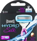 Сменные кассеты Wilkinson Sword Hydro Silk с пятью лезвиями, увлажняющие полосы Hydra Renew, 3 шт — фото 1