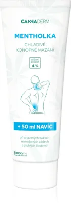 Мазь для массажа Cannaderm Mentholka hemp lubrication охлаждающая, с ментолом, 250 мл
