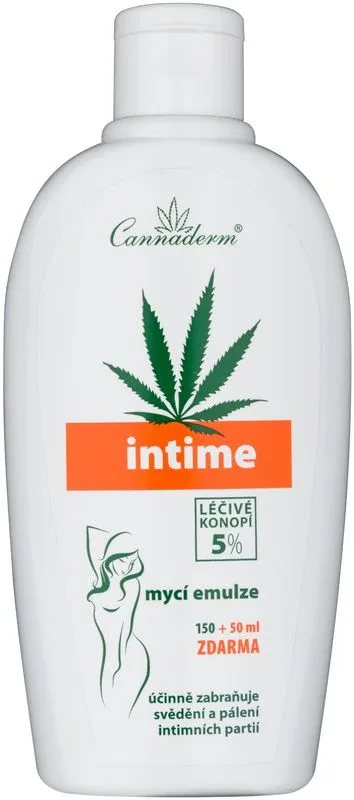 Cannaderm Intime Cleansing emulsion - Эмульсия для гигиены интимной с конопляным маслом, 200 мл