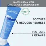 Uriage Bebe 1st Change Cream - Увлажняющий защитный крем от опрелостей, 100 мл — фото 4