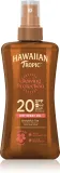 Hawaiian Tropic Glowing Protection Dry Oil Spray - Солнцезащитный увлажняющий гель SPF 20, 200 мл — фото 1