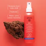 Apivita Bee Sun Safe Hydra Melting Ultra-Light Spray SPF30 - Защитное молочко для загара в спрее SPF 30, 200 мл — фото 2