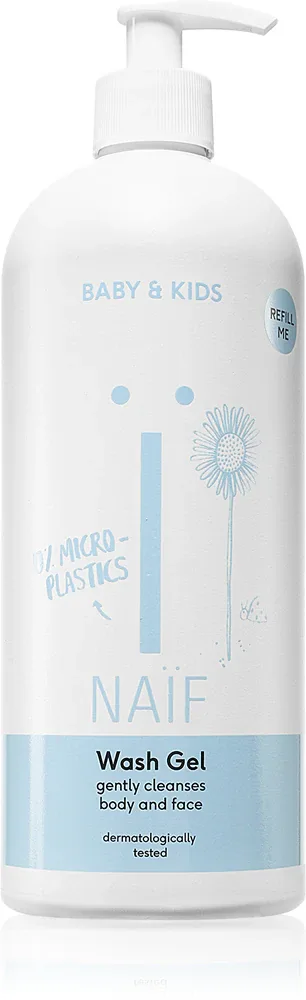 Naif Baby & Kids Wash Gel - Очищающий гель для детей и младенцев для тела и лица