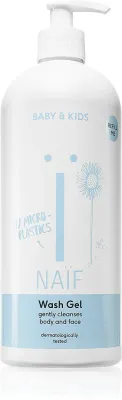 Naif Baby & Kids Wash Gel - Очищающий гель для детей и младенцев для тела и лица, 700 мл