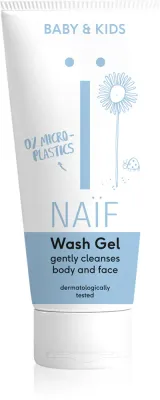 Naif Baby & Kids Wash Gel - Очищающий гель для детей и младенцев для тела и лица, 100 мл