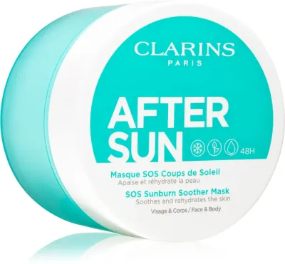 Clarins After Sun SOS Sunburn Soother Mask - Успокаивающая маска после загара, 100 мл