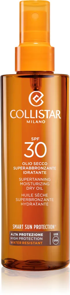 Collistar Smart Sun Protection Supertanning Moisturizing Dry Oil SPF 30 - Защитное сухое масло для загара SPF 30, 200 мл