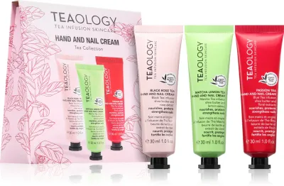Teaology Hand and Nail Cream Set - Подарочный набор для рук и ногтей, 3 шт