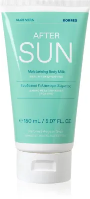 Korres Aloe Vera - Увлажняющее молочко для тела после загара, 150 мл