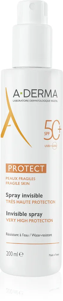 A-Derma Protect Spray - Защитное молочко в спрее SPF 50+, 200 мл