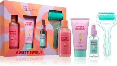 Подарочный набор для тела IDC Institute Sweet Swirls с пеной для ванны и бальзамом для тела
