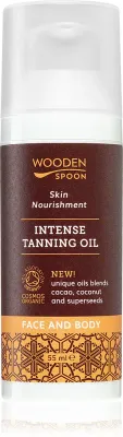 WoodenSpoon Skin Nourishment - Увлажняющее масло для тела для интенсивного загара, 50 мл