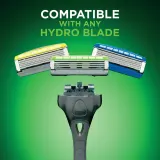 Бритвенный станок Wilkinson Sword Hydro3 Skin Protection Black Edition с тремя лезвиями и увлажняющими полосами, 1 шт — фото 7