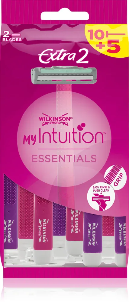 Одноразовые станки Wilkinson Sword Extra 2 Beauty с алоэ и витамином E, для тела, 15 шт, 5 шт / 15 шт