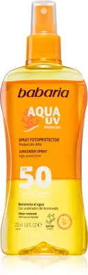 Babaria Sun Aqua UV - Солнцезащитный спрей SPF 50, 200 мл