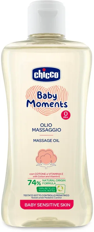 Chicco Baby Moments Sensitive - Масло для массажа, 200 мл