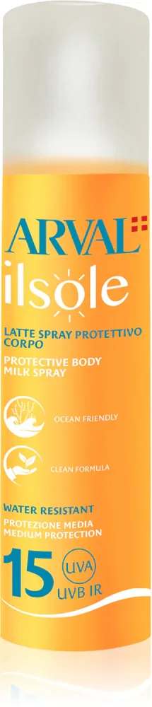 Arval IlSole Protective Body Milk Spray SPF 15 - Защитное молочко для загара в спрее, 200 мл
