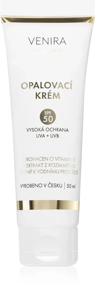 Venira Sunscreen SPF 50 - Солнцезащитный крем с фильтрами UVA и UVB, 50 мл