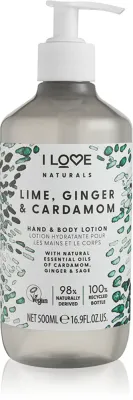 I Love Naturals Lime, Ginger & Cardamom - Молочко для тела, 500 мл
