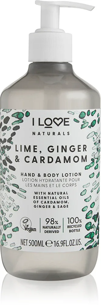 I Love Naturals Lime, Ginger & Cardamom - Молочко для тела, 500 мл