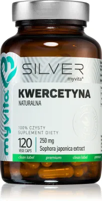 Капсулы MyVita Silver Kwercetyna 250 mg кверцетин с антиоксидантами, для спортсменов, 120 капсул