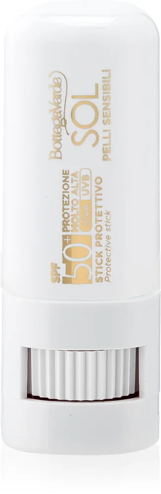 Bottega Verde Sol Pelli Sensibili - Солнцезащитный крем в стике SPF 50+, 9 мл