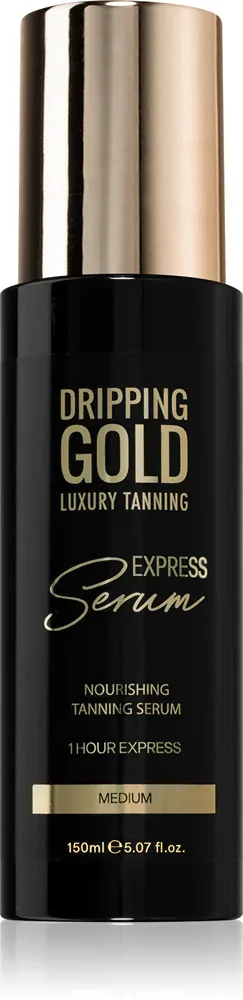 Dripping Gold Express Tanning Serum - Автозагар для тела, 150 мл, оттенок Medium