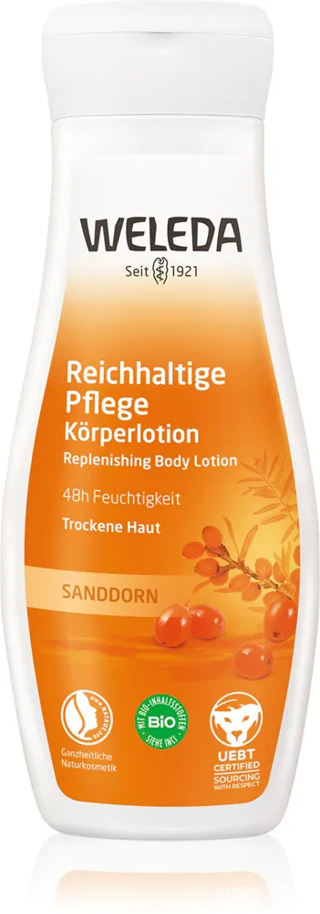 Weleda BIO Sea buckthorn syrup Rakytník - Энергетическое молочко для тела, 200 мл