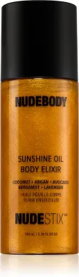 Nudestix Nudebody Sunshine Oil Body Elixir - Увлажняющее масло для тела с эффектом легкого загара, 100 мл