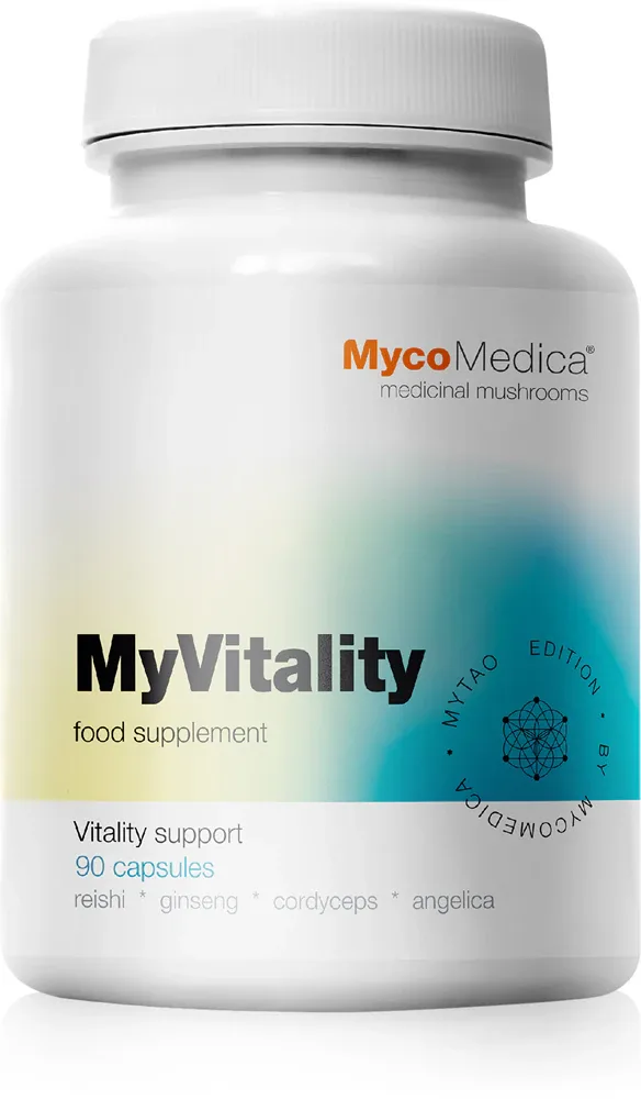Биологически активная добавка MycoMedica MyVitality, в капсулах, для жизненного тонуса, 90 капсул